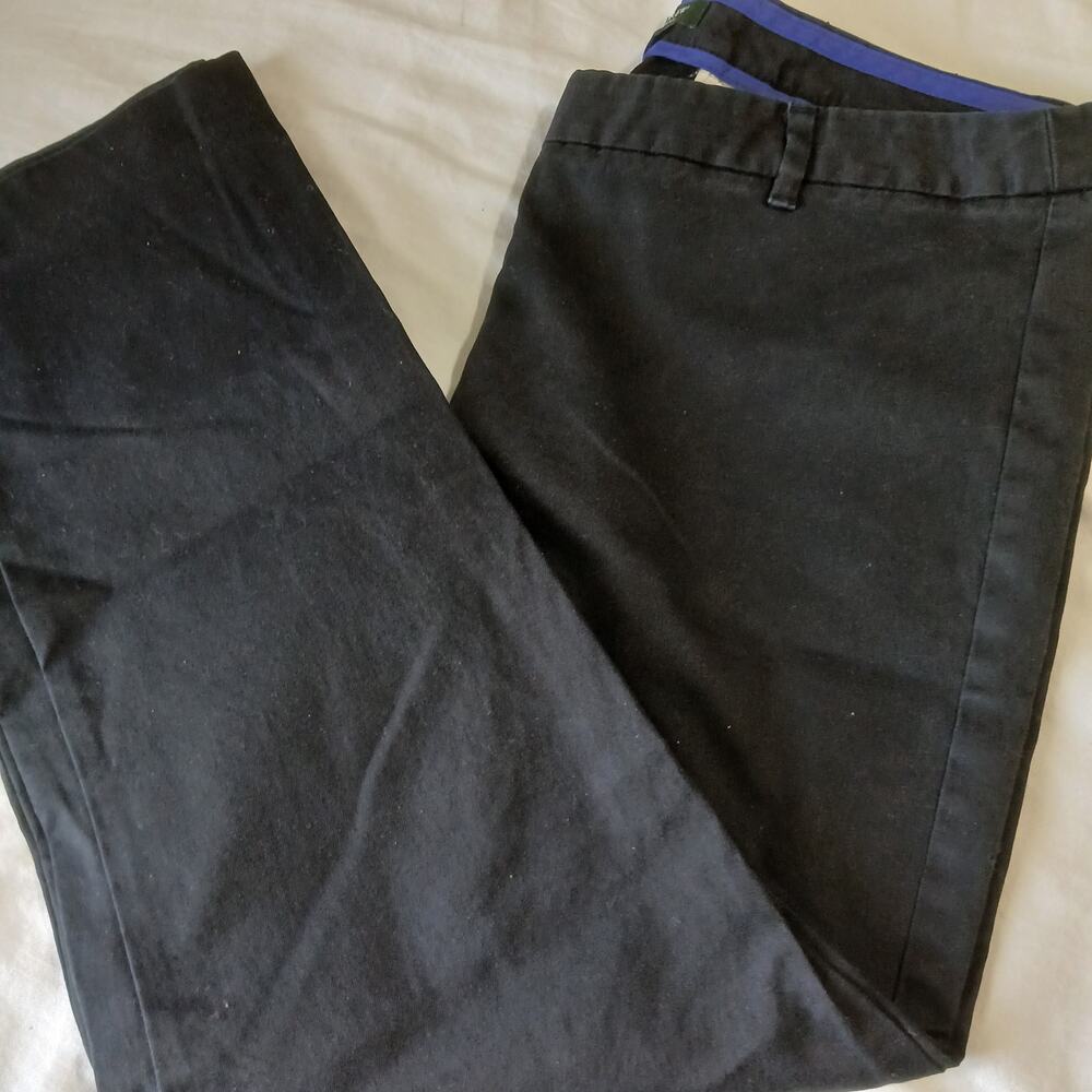 J. Crew stretch cotton CityFit Pants size 8 Black - Picture 5 of 16